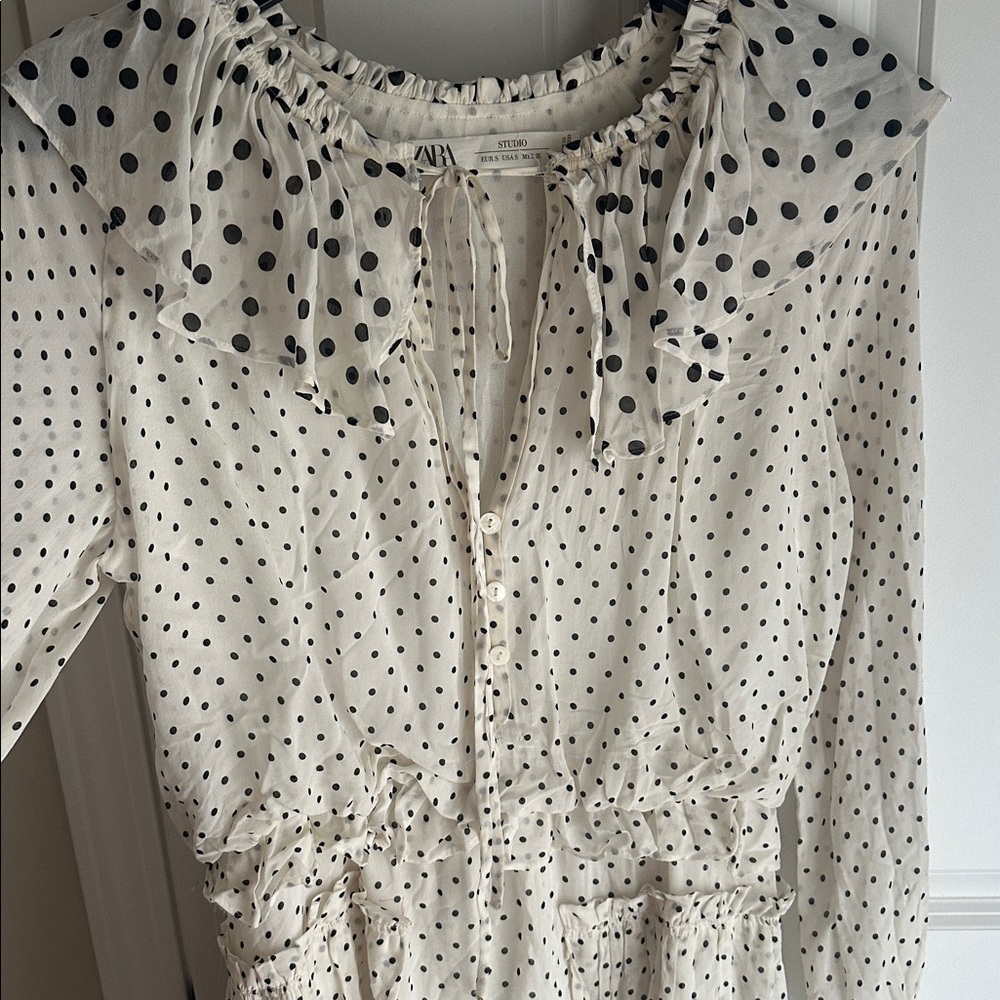 Zara Studio POLKA DOT MINI DRESS LIMITED EDITION defect - Picture 14 of 14